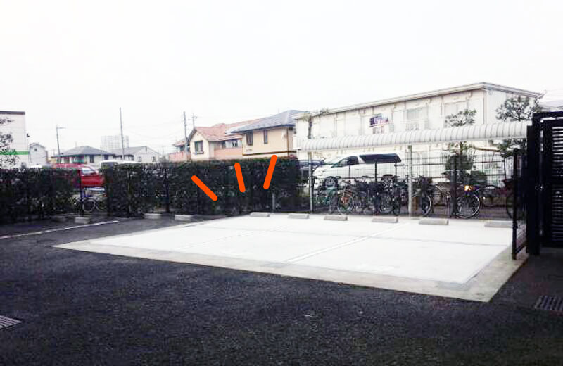 画像：機械式駐車場を撤去し平面化した状態
